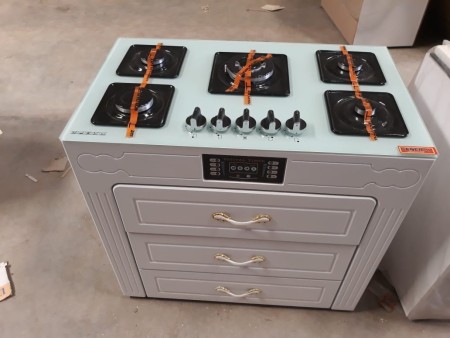 Gas stove with cabinet