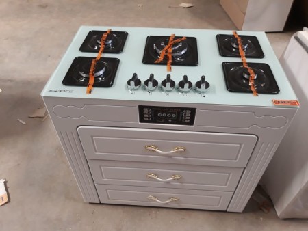 Gas stove with cabinet