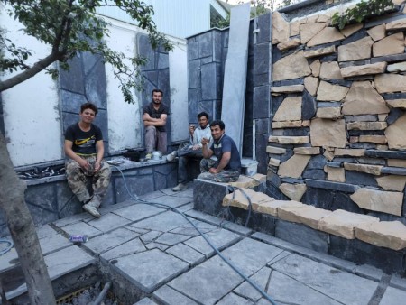 اجرای آبنما یا آبشار سخره ای