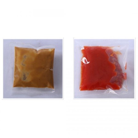 دستگاه ساشه مایعات غلیظ ظرفیت ۵ الی ۵۰ گرم سه طرف Sدوخت مدل s3 آرازتک برای ژل تکنفره, سس سفید, سس کچ ...