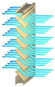 Air Intake Louver for air transfer