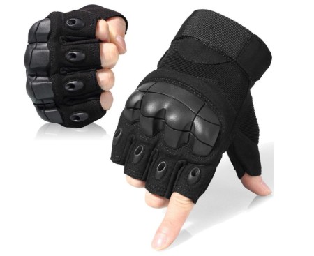 Half claw leather gloves