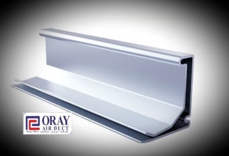 TDC square channel - spiral channel - galvanized flange with mastic