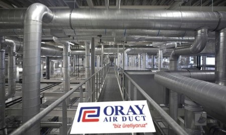 TDC square channel - spiral channel - galvanized flange with mastic