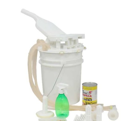 Manual and electric cow and sheep milking machine