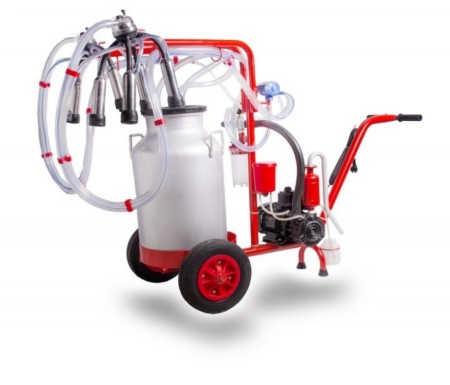 Manual and electric cow and sheep milking machine