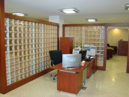 Blocks and glass tiles