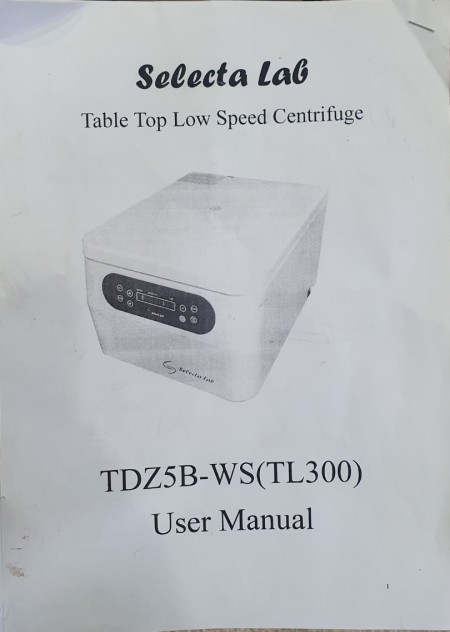 Centrifuge with a moving rotor Selecta LaG