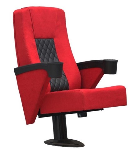 Cinema chair with handle and popcorn