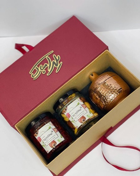 Purchase and price of Zanjan Pomegranate design copper sugar candies directly from the manufacturer