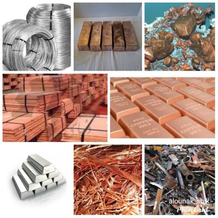 Sales of cathodes, concentrates, ingots, scraps of copper, aluminum, lead, petrochemicals, granules, ...