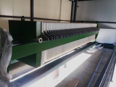 Production of filter press and filter fabric and anti-acid pump