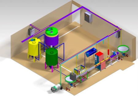 Dishwashing liquid line