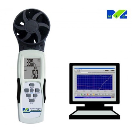 Wind flow meter, thermo-hydrometer, MIC-98652
