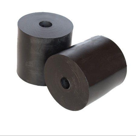 Rubber bush, inner diameter 20 mm, height 100 mm