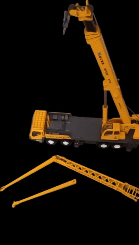 Road construction crane replica
