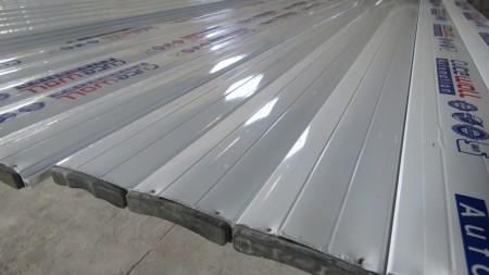 Aluminum shutter door blade