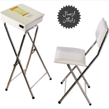 Boxed folding prayer table and chair