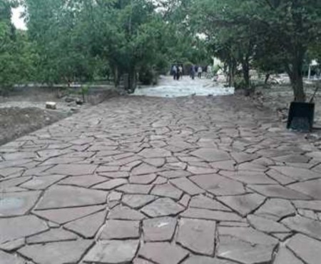 اجرای سنگ لاشه دیوار نما طبیعی