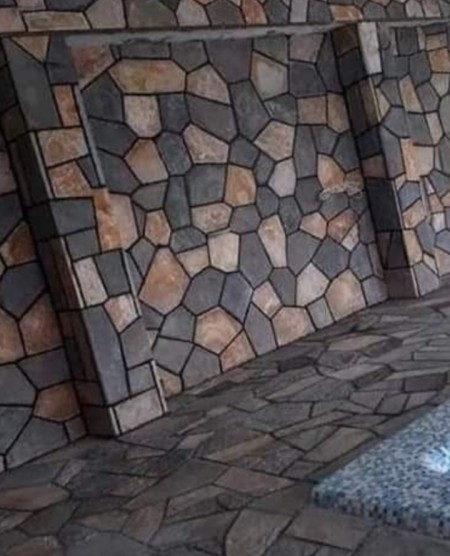 اجرای سنگ لاشه دیوار نما طبیعی