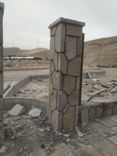 The use of scrap stone for construction projects