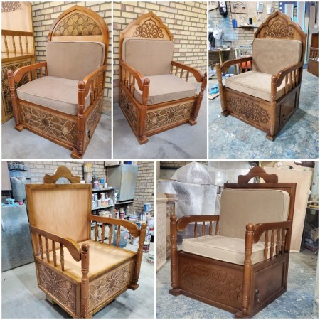 منبر تمام چوب راش تولید کننده منبر آماده