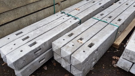 Concrete fence base