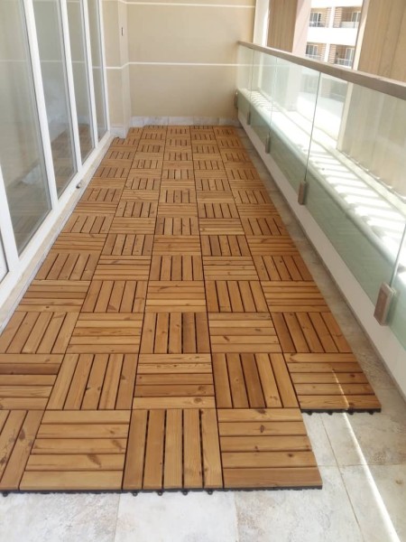 Thermowood wooden tile