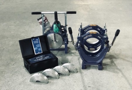 Polyethylene pipe manual welding machine