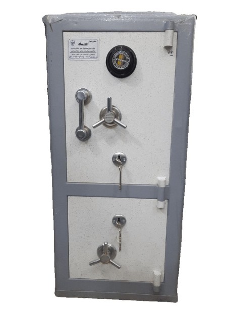 صندوق نسوز اعتماد مدل 250ED | دو درب و دو طبقه| کلید و رمز مکانیکی