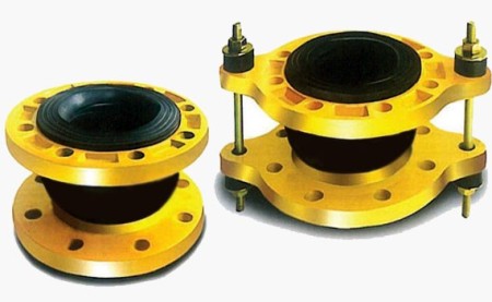 Rubber shock absorber and accordion