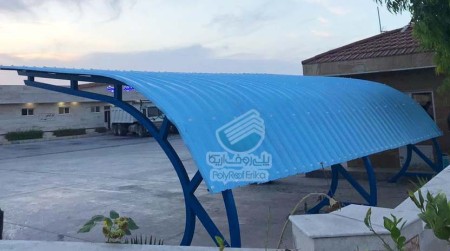 Covering the roof of the parking lot and the car canopy