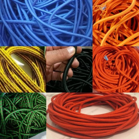 Braided elastic from 1 mil to 30 mils