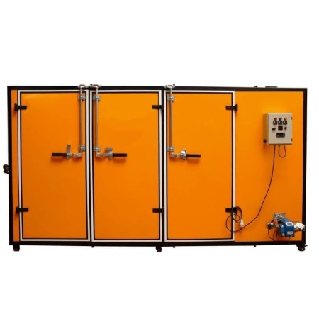 Three-cabin dryer