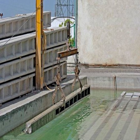 Square reinforced concrete power base