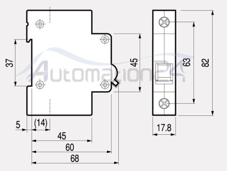 Single-phase LS miniature switch 32 amps type C