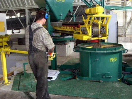 Polymer Concrete Pipe Production Line from B+S Company Germany