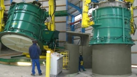 Polymer Concrete Pipe Production Line from B+S Company Germany
