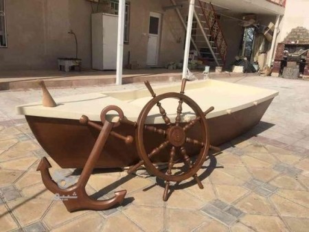 Boat design flower box