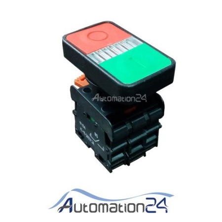 Push button with double lightning light