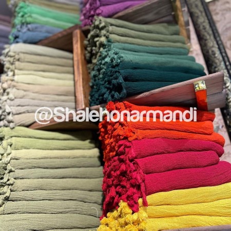 Natural fiber shawl with tassels