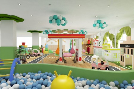 Production of playhouse equipment and establishment and operation of playhouse