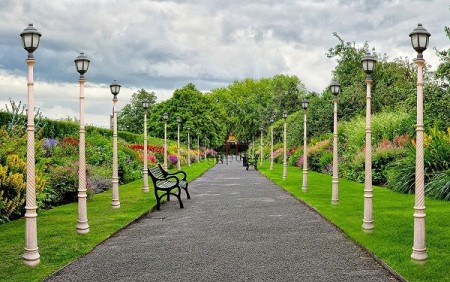 Major production and export of street and park light poles