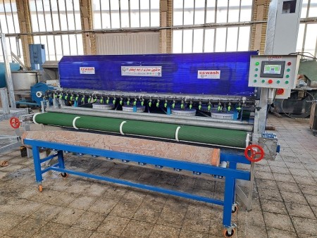 دستگاه قالیشویی میزی با نوار نقاله | ارابه ایلقار