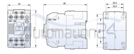 Contactor LS model MC 18b coil 220V