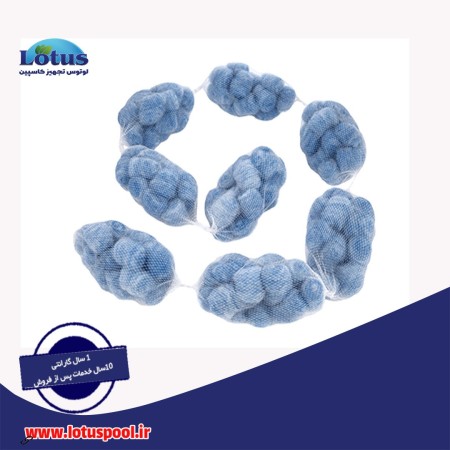 Fiballon, granular fiber for swimming pool treatment