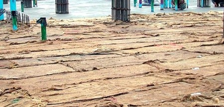 Concrete sack and concrete drainage