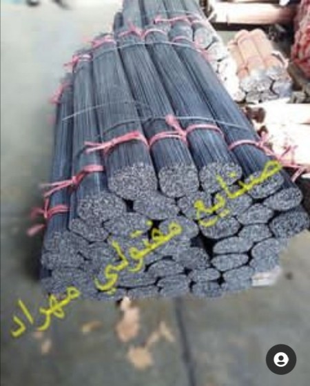 Black branch wire in sections from 2mm to 6mm