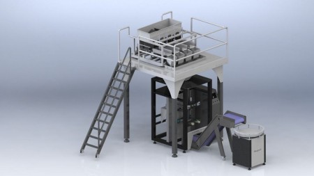 Granular Weighing Packaging Machine for Nuts, Chips, Tea, Rice