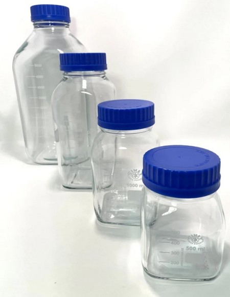 Glassware for storing and transporting laboratory samples